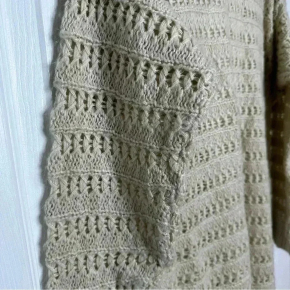 Lily Morgan  Knit Cardigan Boho Cream Size Large - Picture 13 of 16